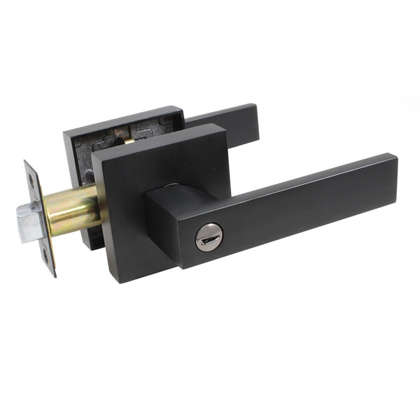 Cerradura Inoxx Modelo MILAN Recamara Negro Mate