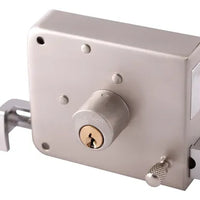 CERRADURA DE SOBREPONER CLASICA DERECHA GRIS