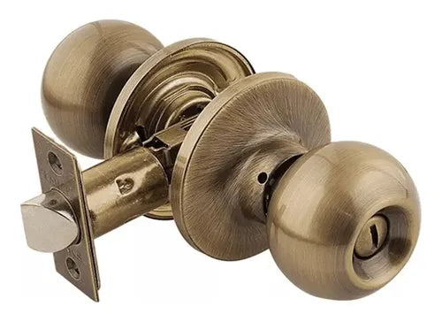 CERRADURA TUBULAR PARA BAÑO BOLTON LATÓN ANTIGUO