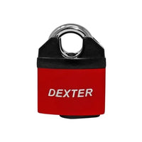 CANDADO DEXTER GANCHO ACORAZADO 50 MM ANTI-GANZUA ROJO