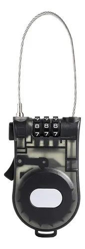 CANDADO DE COMBINACION CABLE RETRACTIL
