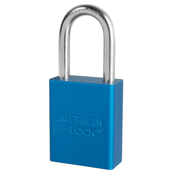 Candado de seguridad de aluminio anodizado azul 1-1 / 2in (38 mm)