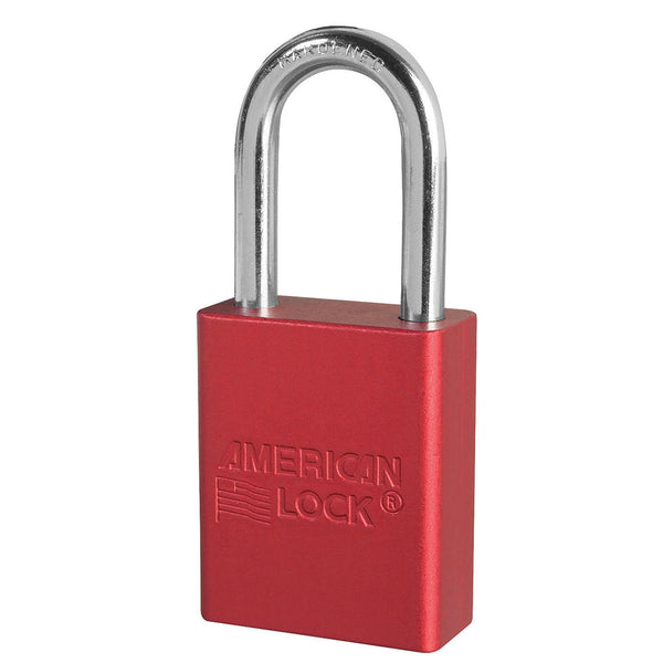 Candado de seguridad de aluminio anodizado rojo 1-1 / 2in (38 mm)