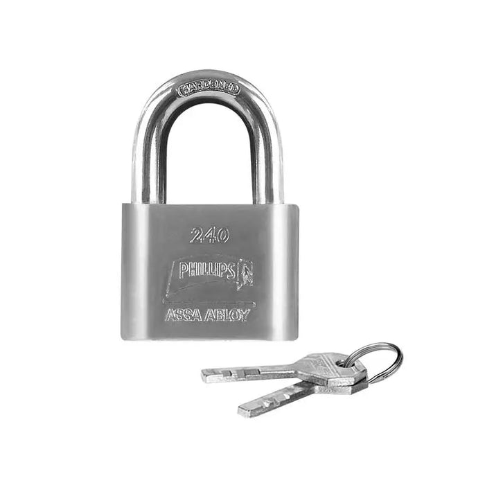 Candado phillips acero gancho corto 40 mm llave abloy