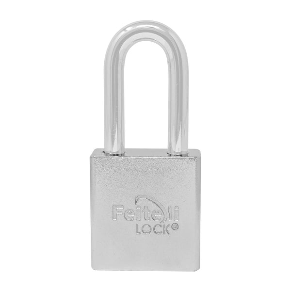Candado Feiteli Alta Seguridad 51 mm Gancho Largo Llave Tubular