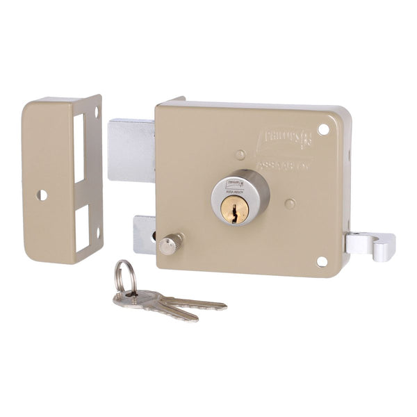 Cerradura Instafácil JHF Beige Izquierda Llave Estándar Normal